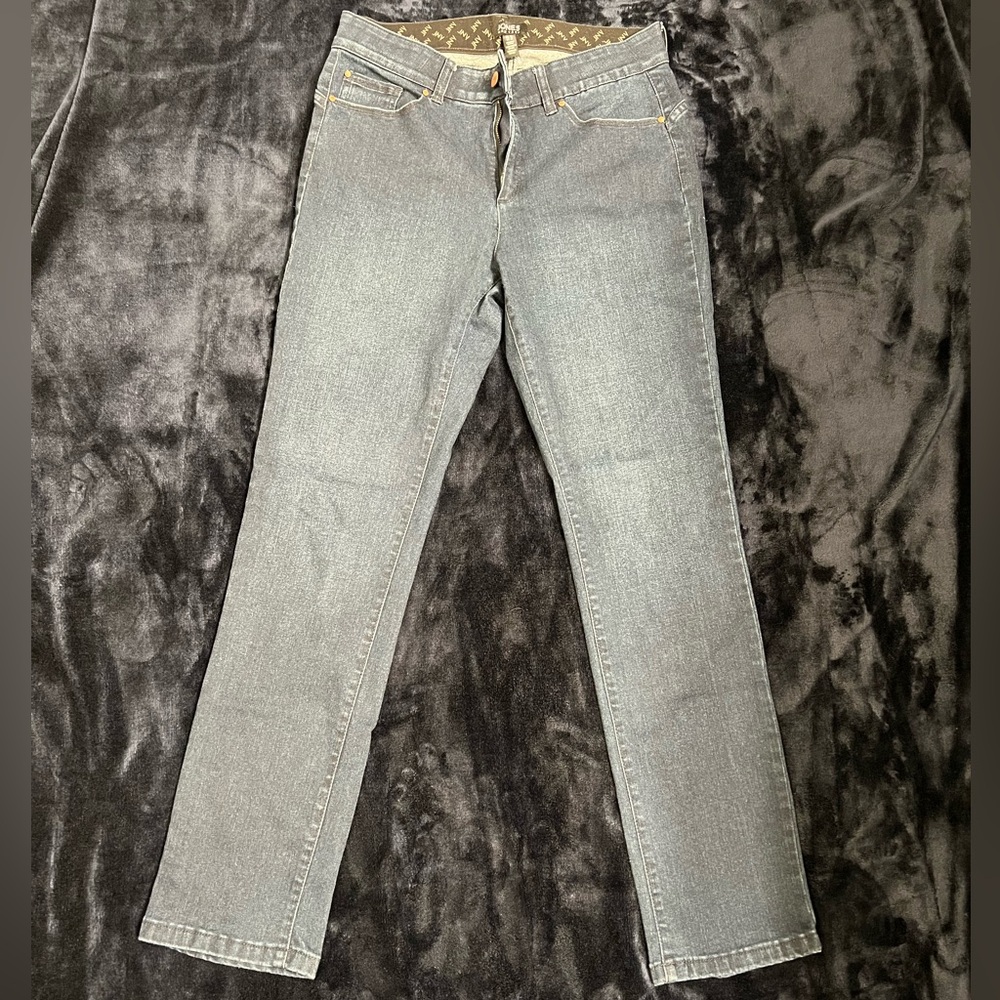 Pre owned Jones New York Women's Straight Leg dark blue Jeans